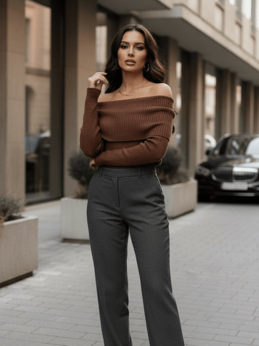 Maglia Boat Brown - corpetto donna - DivaModaMilano