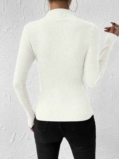 Maglia Costine White - maglietta donna - DivaModaMilano