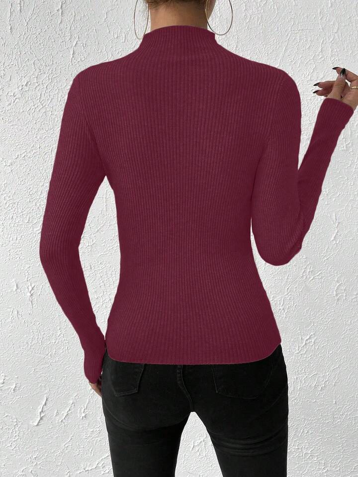 Maglia Costine Wine - maglietta donna - DivaModaMilano