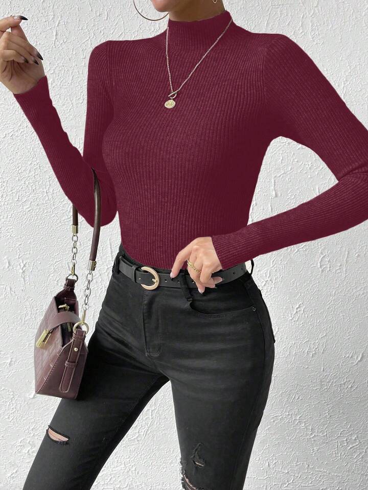 Maglia Costine Wine - maglietta donna - DivaModaMilano