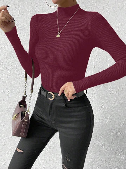 Maglia Costine Wine - maglietta donna - DivaModaMilano