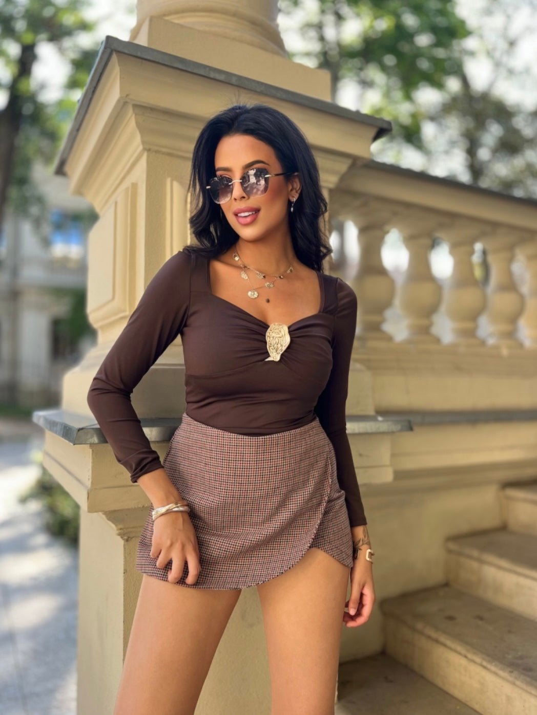 Maglia Ken Brown - maglietta donna - DivaModaMilano