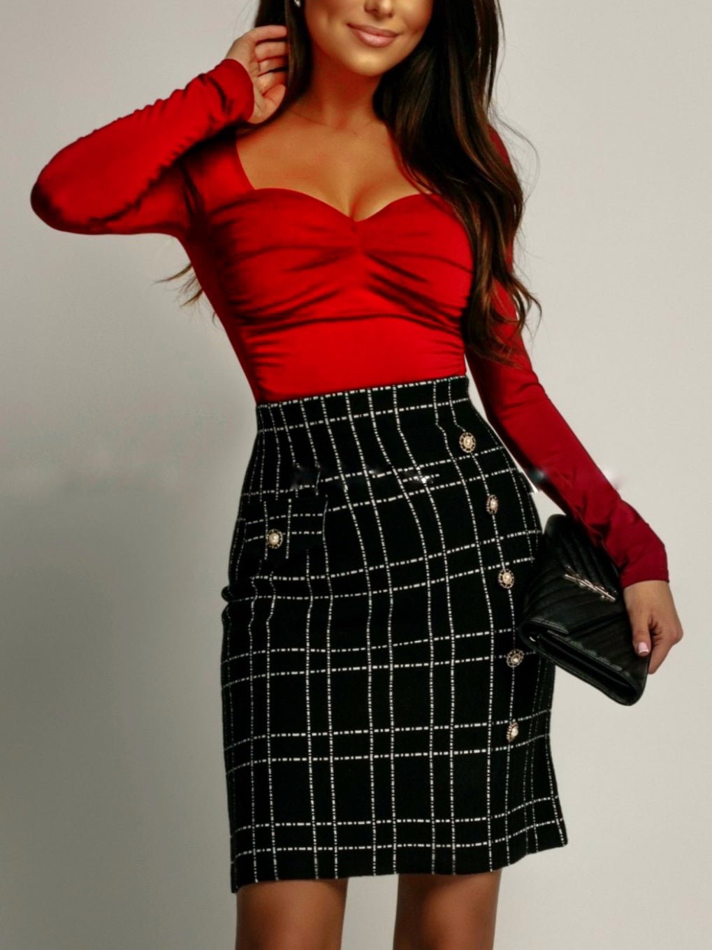 Maglia Marlene Red - body donna - DivaModaMilano