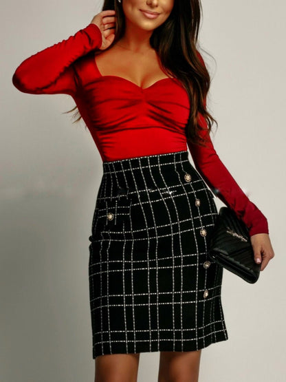 Maglia Marlene Red - body donna - DivaModaMilano