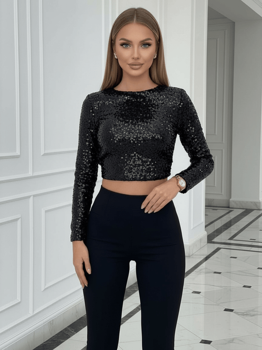 Maglia Monik Black - maglietta donna - DivaModaMilano