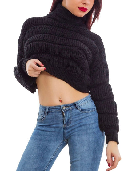 Maglia Scaldacuore Nera - maglione donna - DivaModaMilano