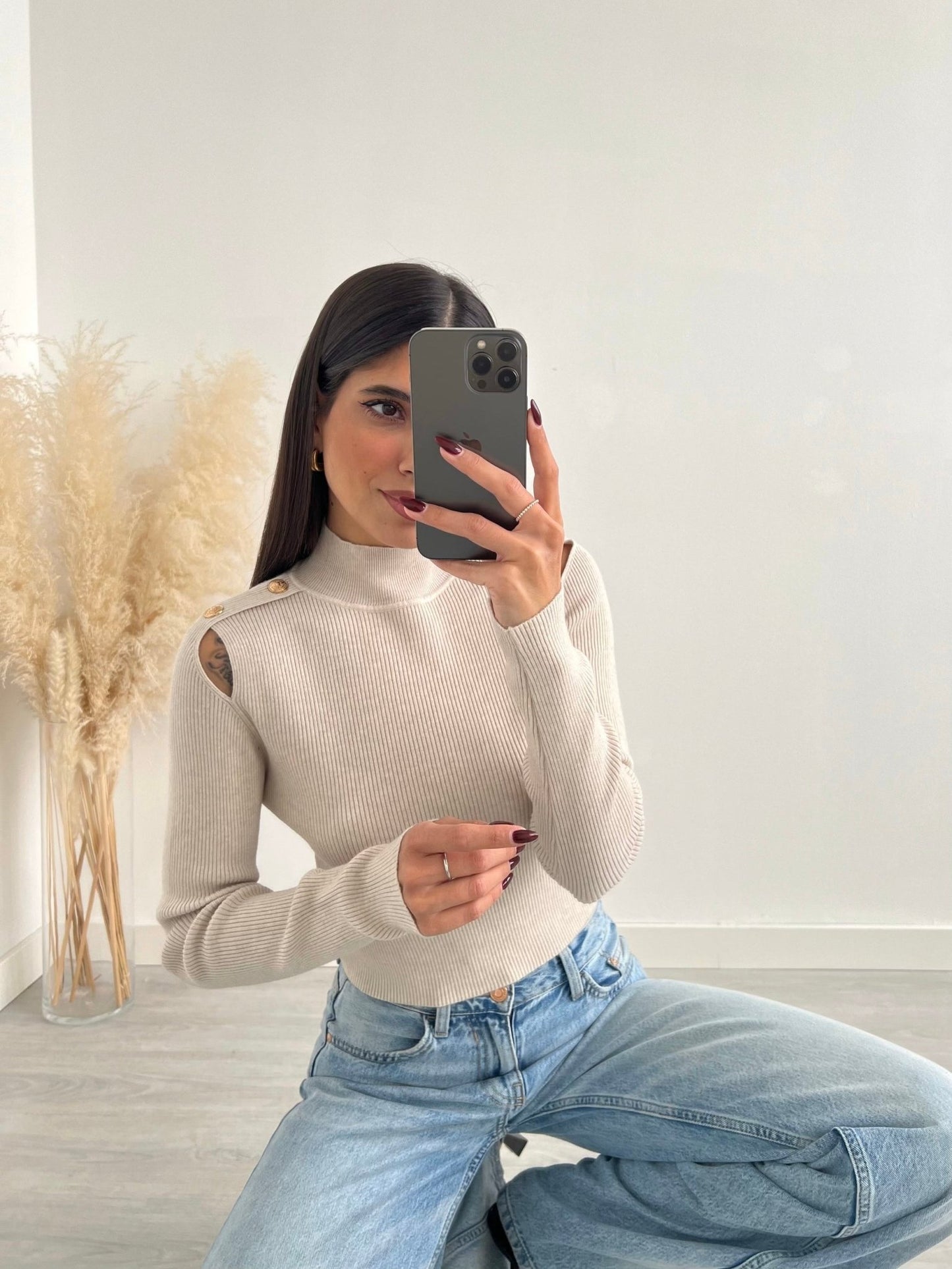 Maglia Spalline Beije - maglione donna - DivaModaMilano