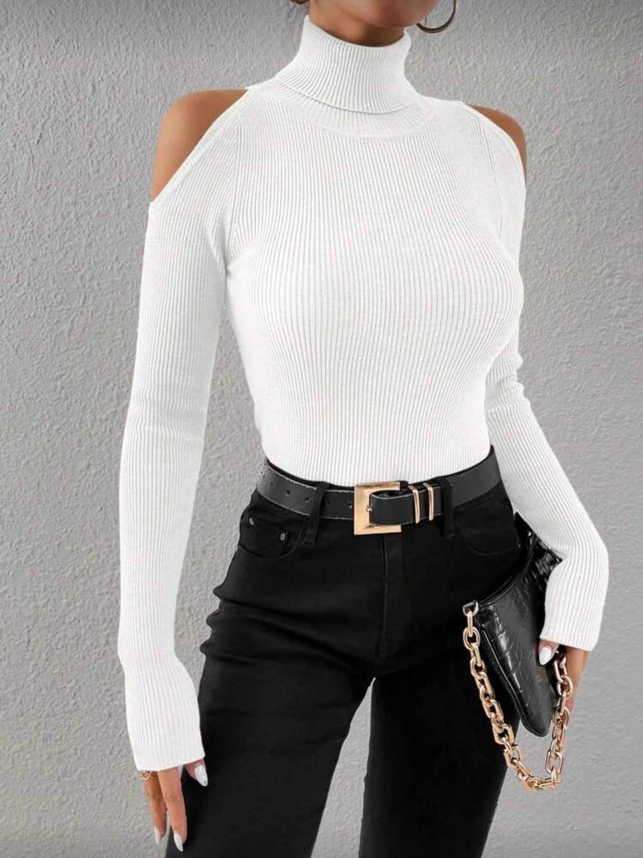 Maglia Spalline White - maglietta donna - DivaModaMilano