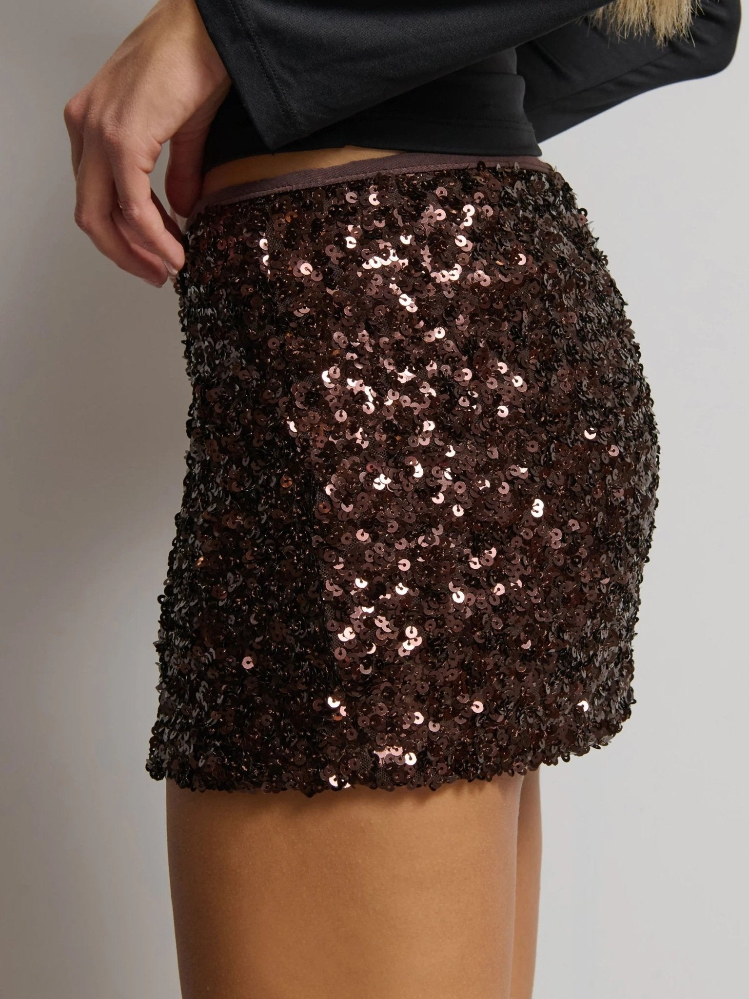 Minigonna Pay Brown - gonna donna - DivaModaMilano