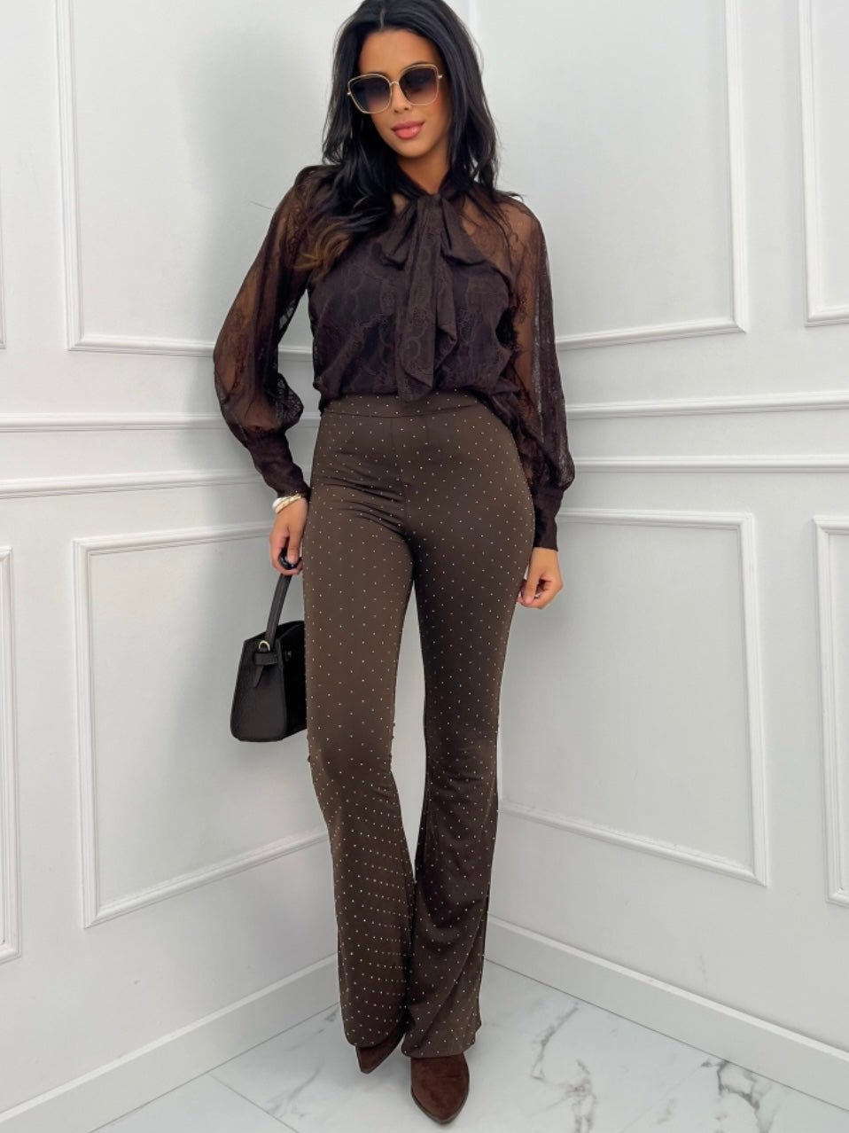 Pantalone Brill Brown - pantalone donna - DivaModaMilano