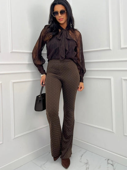 Pantalone Brill Brown - pantalone donna - DivaModaMilano
