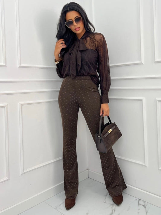 Pantalone Brill Brown - pantalone donna - DivaModaMilano