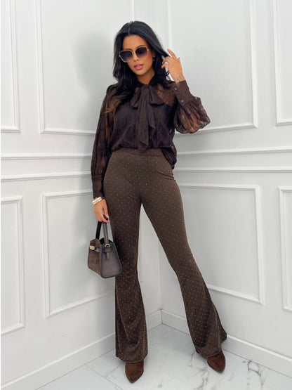 Pantalone Brill Brown - pantalone donna - DivaModaMilano