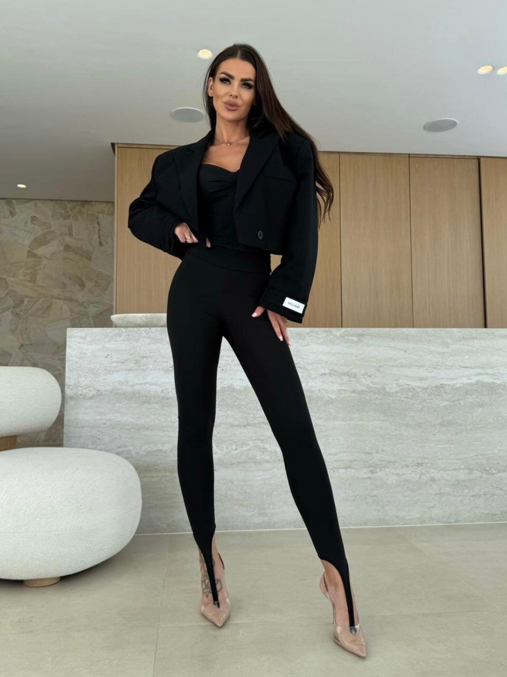 Pantalone Crys Black - pantalone donna - DivaModaMilano