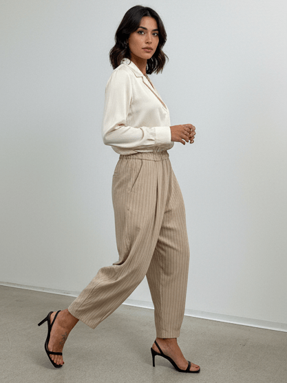 Pantalone Gess Beige - pantalone donna - DivaModaMilano