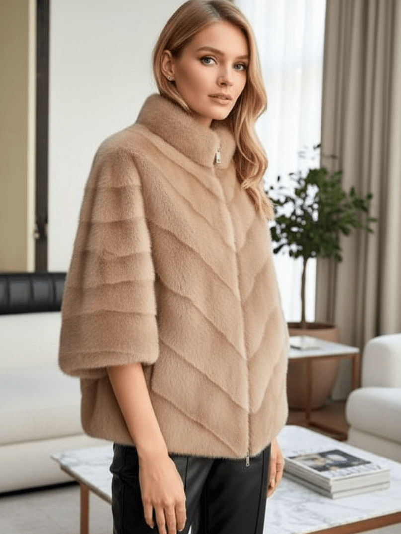 Pelliccia Lovely Beige - cappotto donna - DivaModaMilano