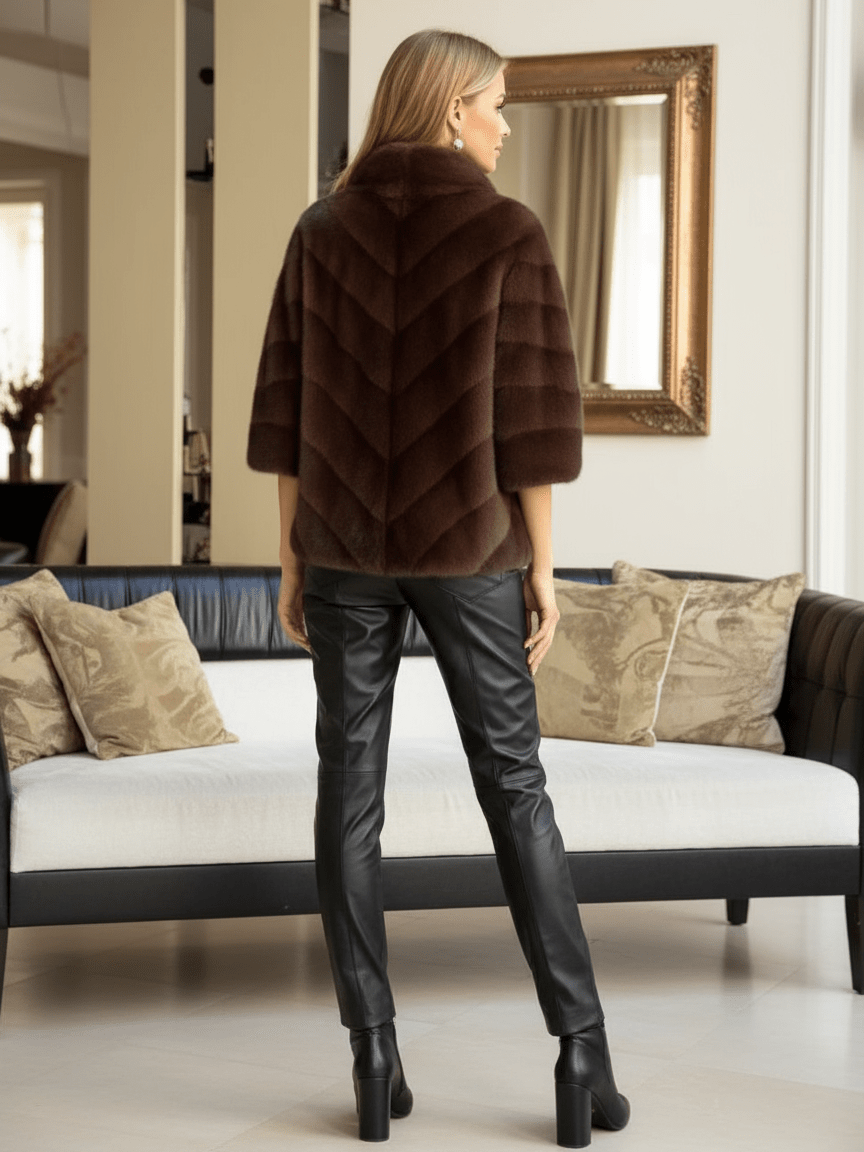 Pelliccia Lovely Brown - cappotto donna - DivaModaMilano