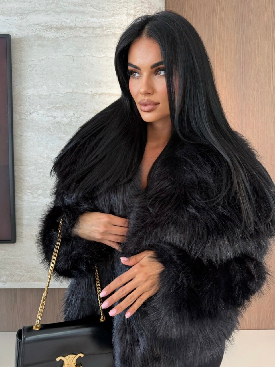 Pelliccia Snow Black - cappotto donna - DivaModaMilano