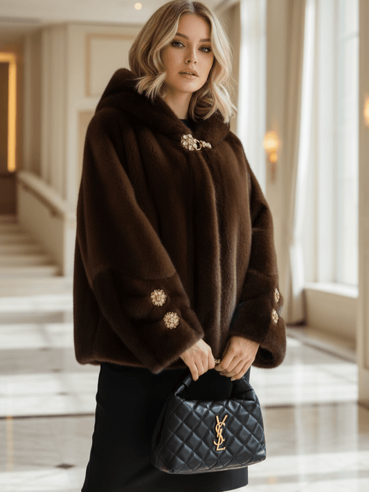 Pelliccia Soft Brown - cappotto donna - DivaModaMilano