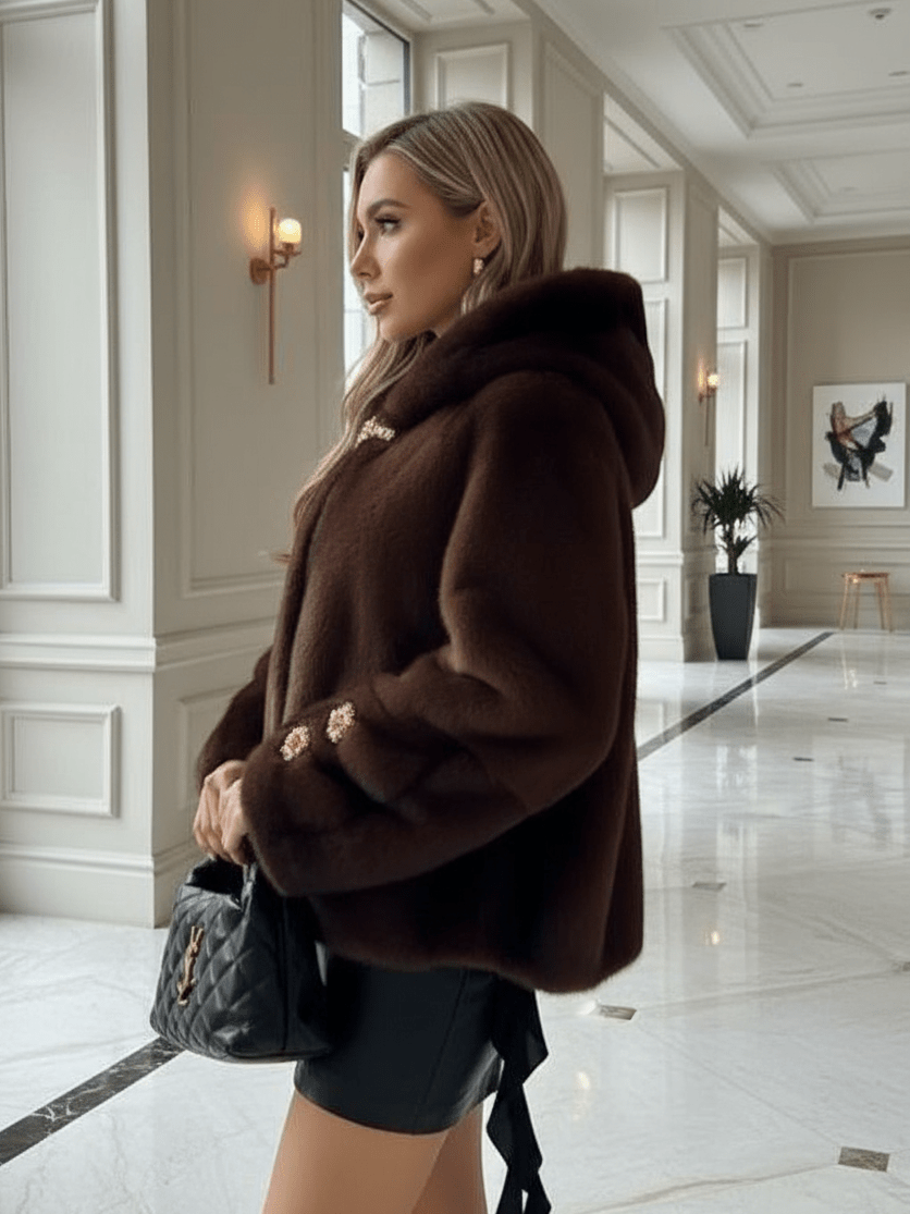 Pelliccia Soft Brown - cappotto donna - DivaModaMilano