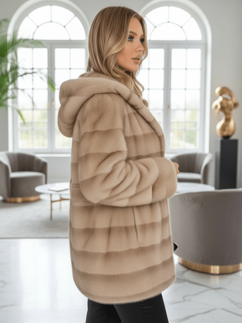 Pelliccia Teddy Beige - cappotto donna - DivaModaMilano