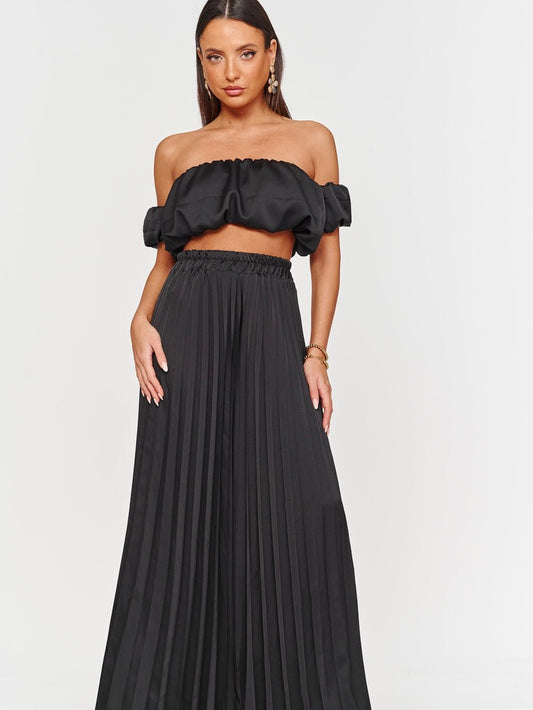 Set Plissè Black - abito donna - DivaModaMilano