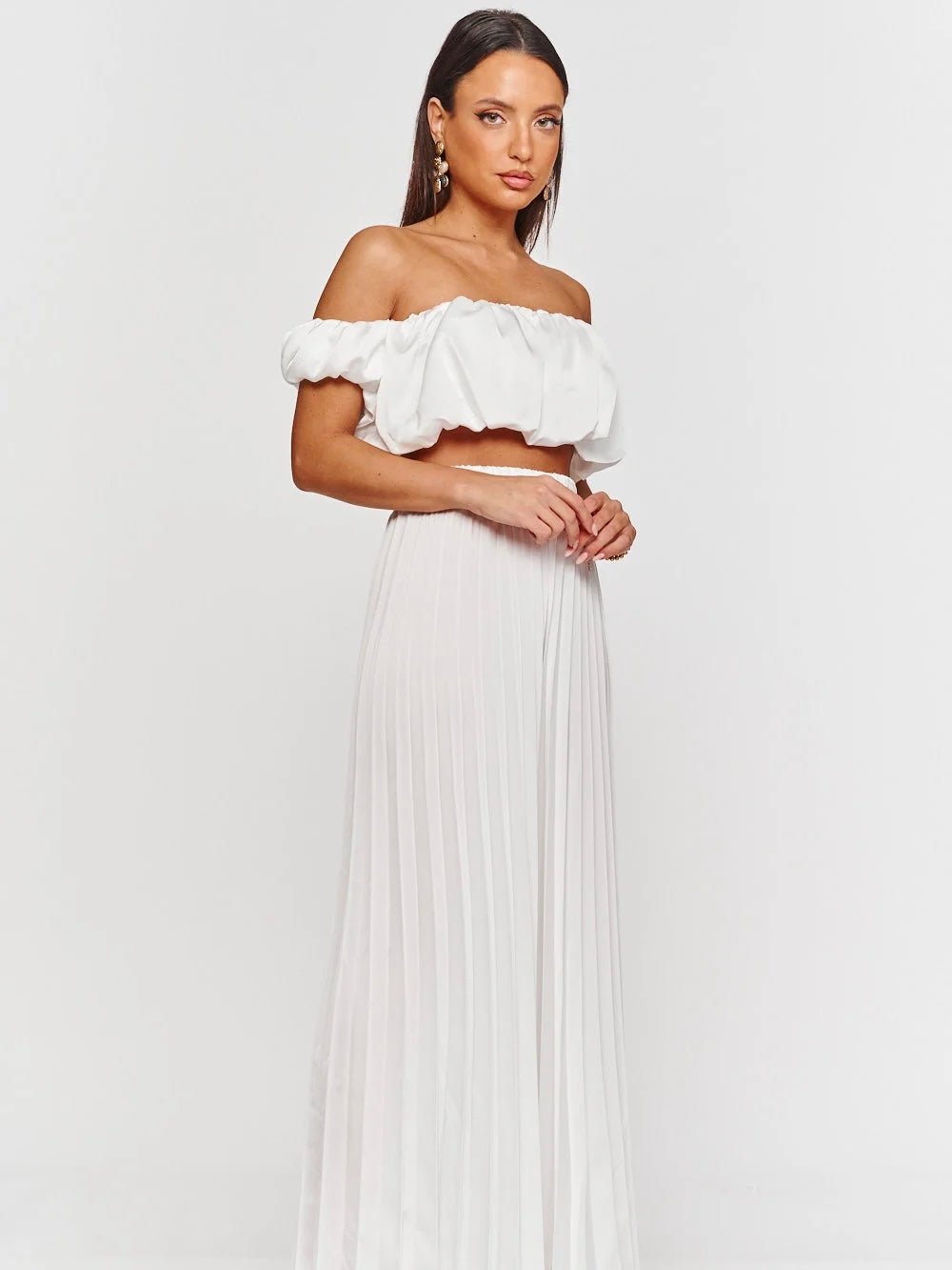 Set Plissè White - abito donna - DivaModaMilano