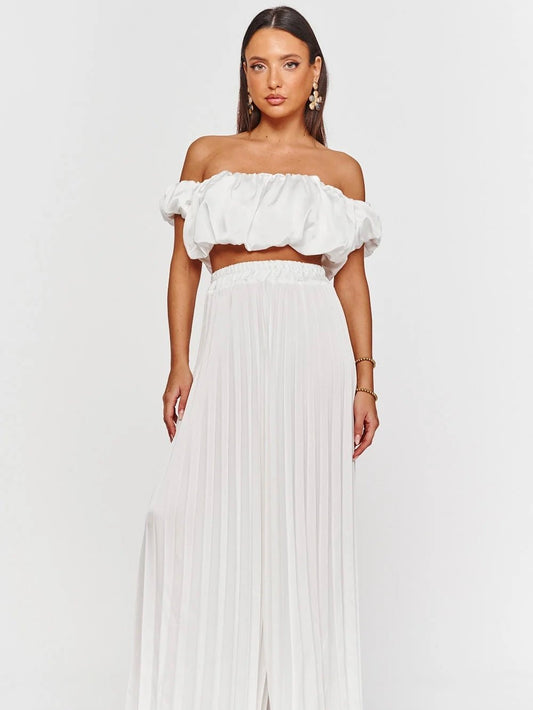 Set Plissè White - abito donna - DivaModaMilano