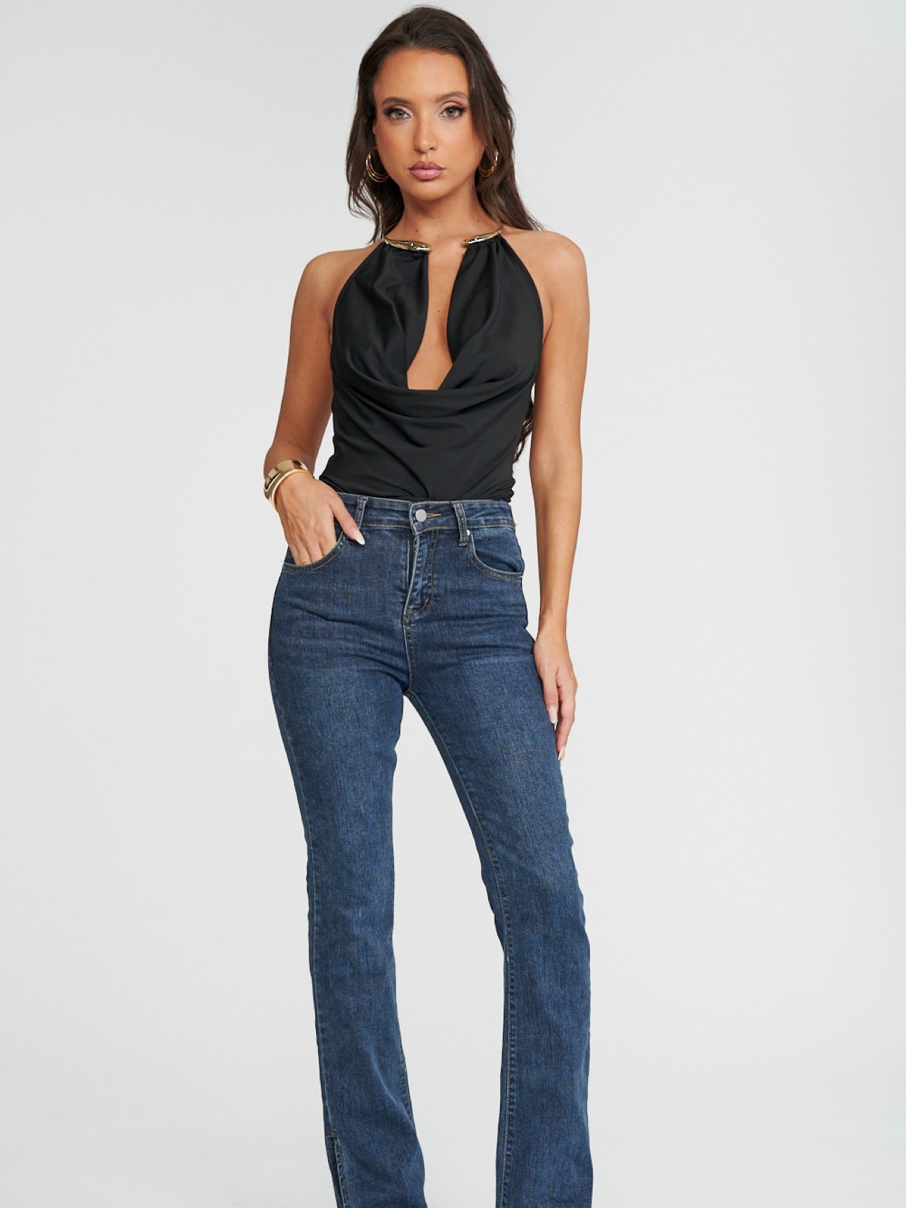 Top Crach Black - corpetto donna - DivaModaMilano