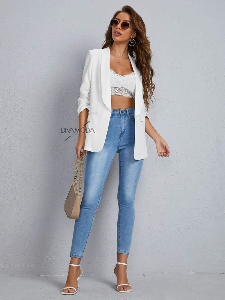 Giacca Basic Bianco