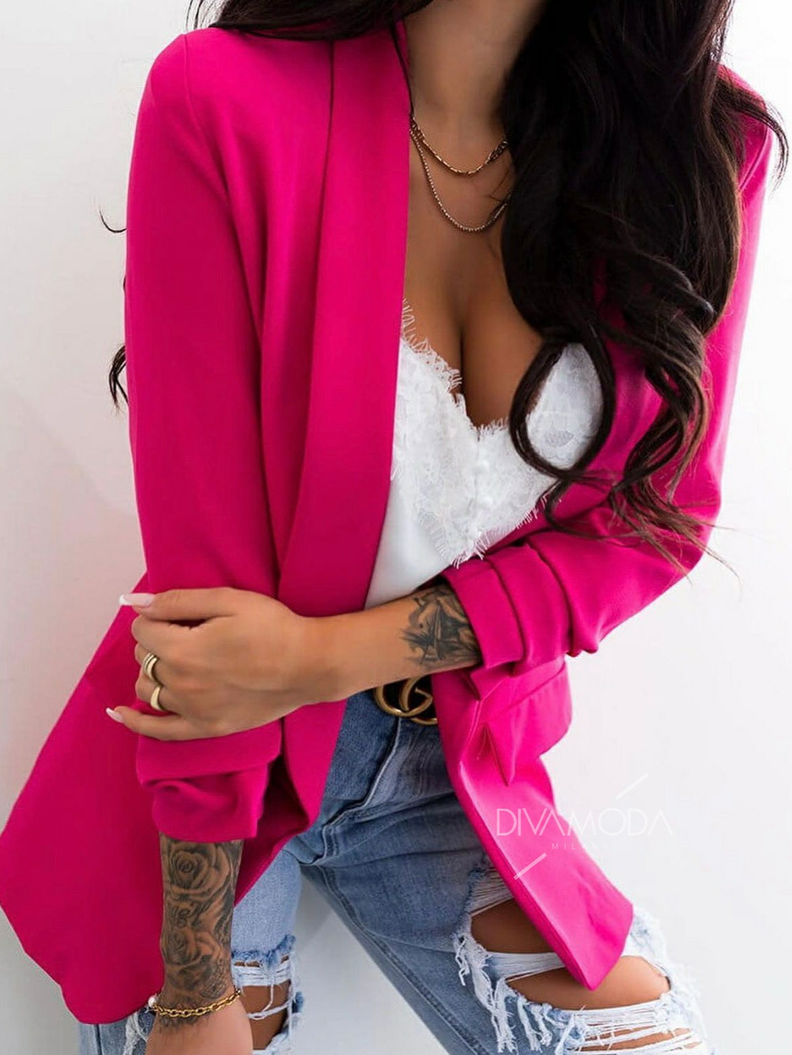 Giacca Basic Fucsia