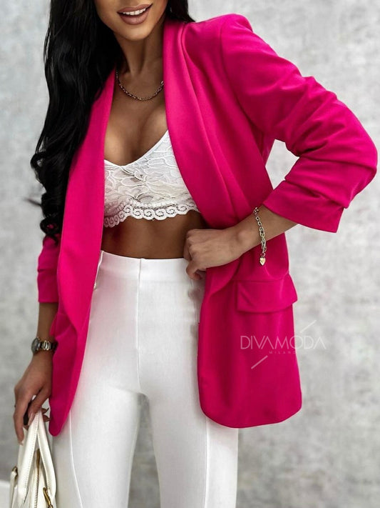 Giacca Basic Fucsia