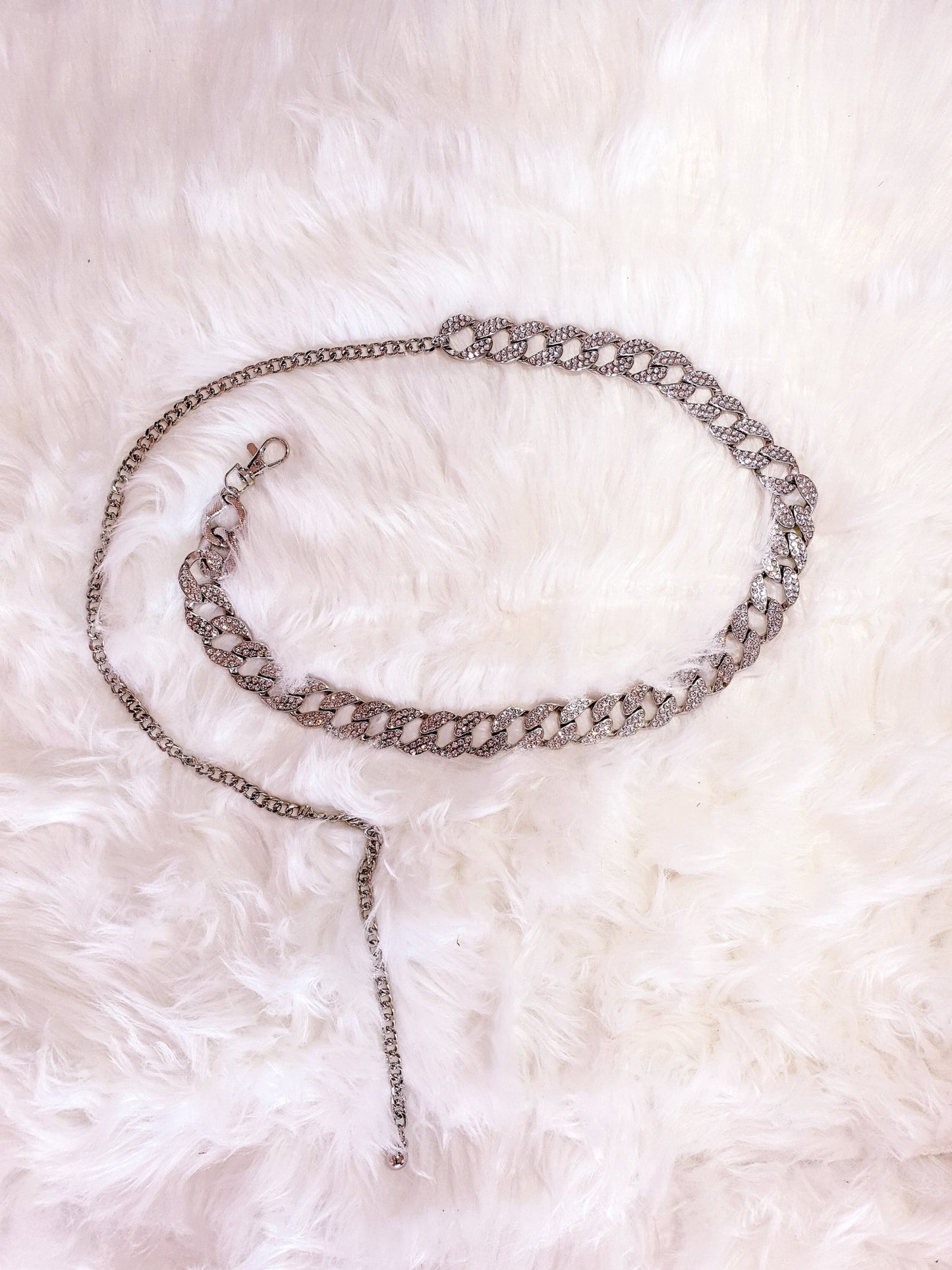 Cintura Catena Argento e Diamanti - cintura donna - DivaModaMilano