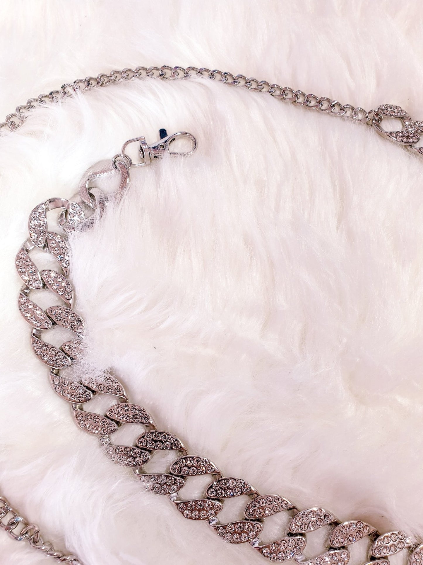 Cintura Catena Argento e Diamanti - cintura donna - DivaModaMilano