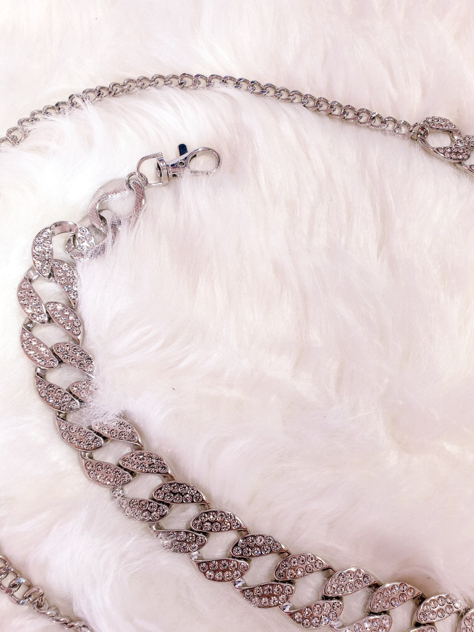 Cintura Catena Argento e Diamanti - cintura donna - DivaModaMilano