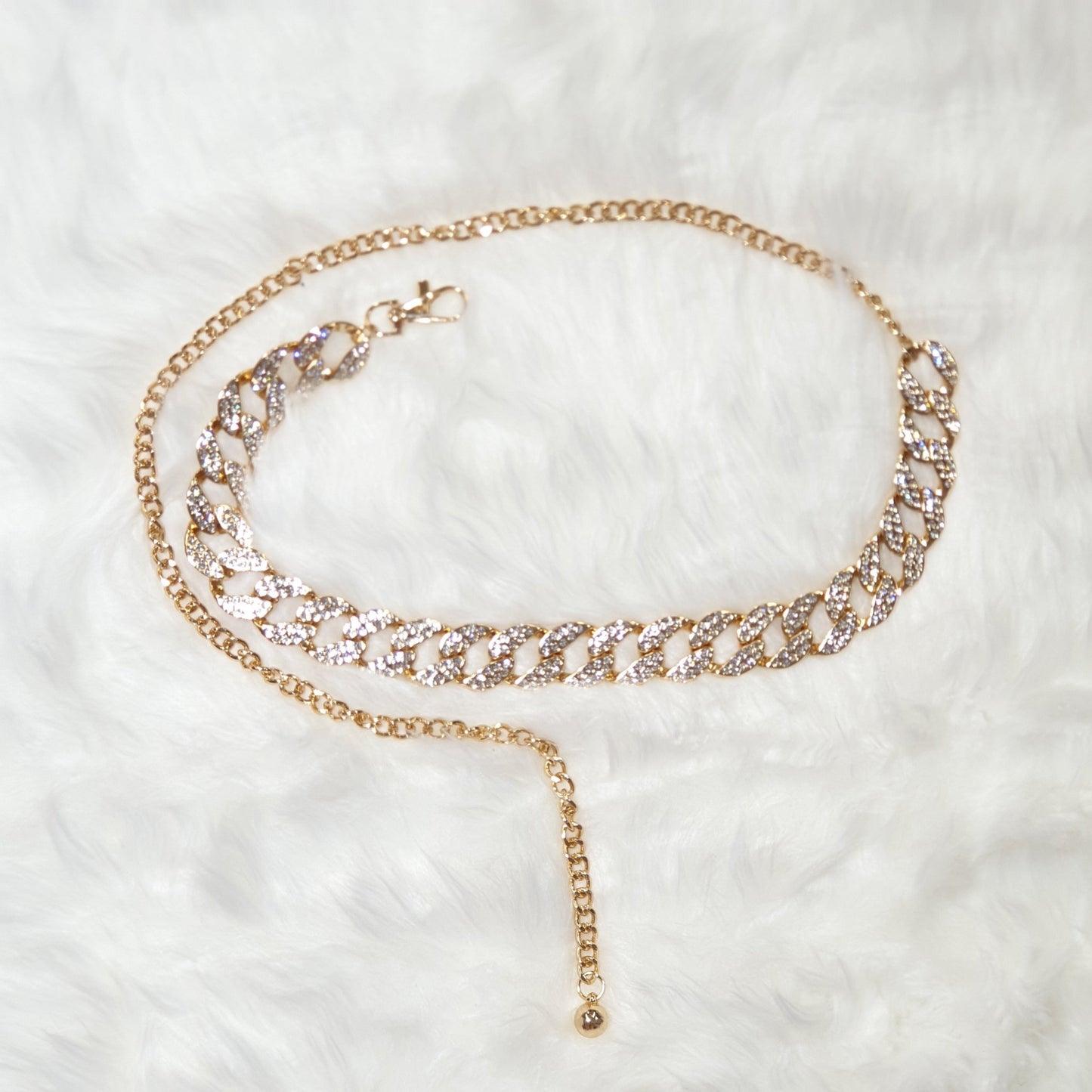 Cintura Catena Oro e Diamanti - cintura donna - DivaModaMilano