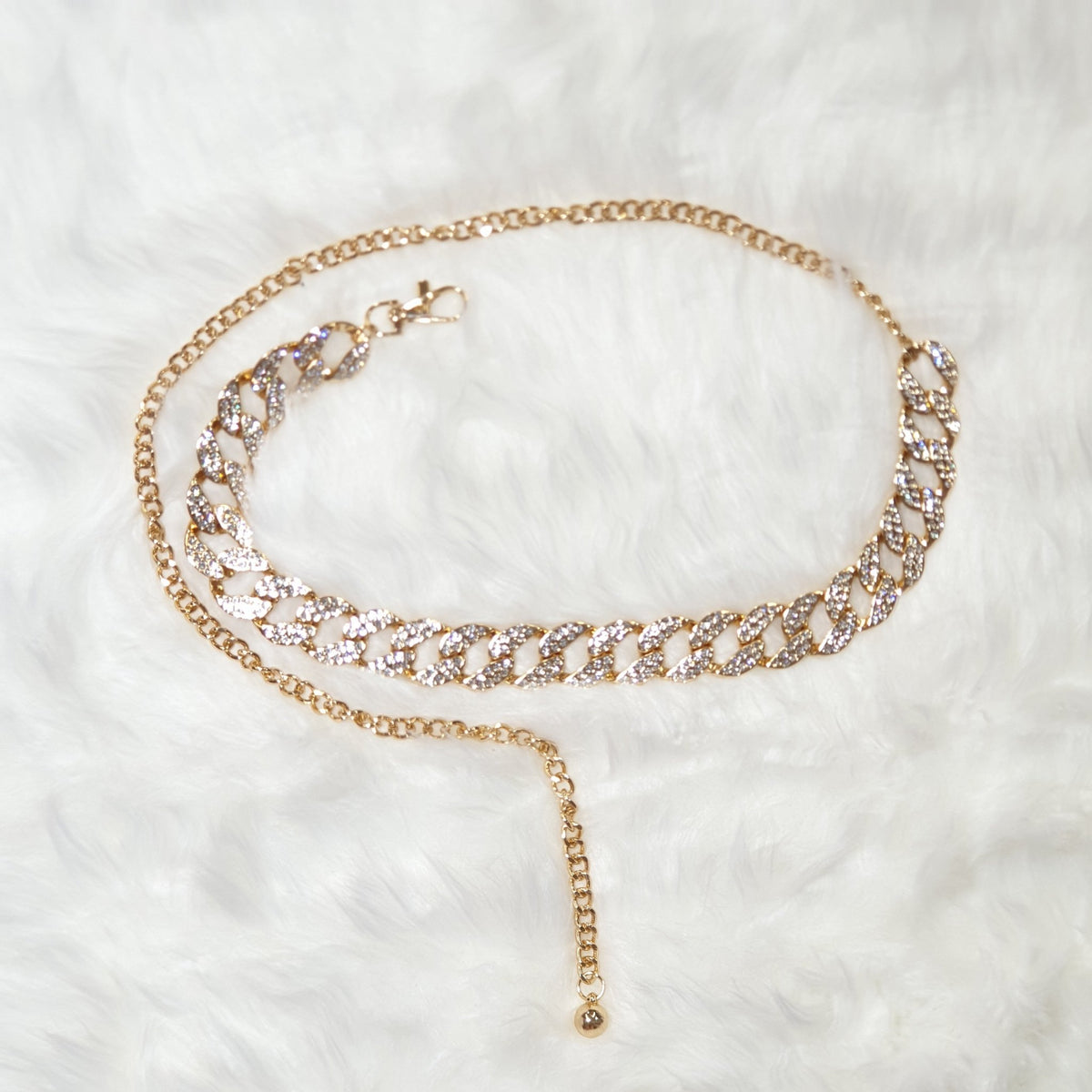 Cintura Catena Oro e Diamanti – cintura donna – DivaModaMilano