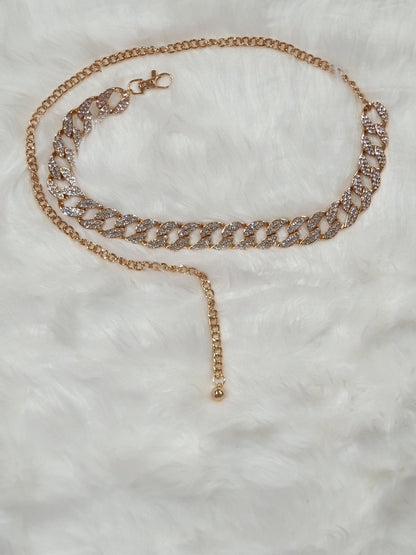 Cintura Catena Oro e Diamanti – dettaglio del design – DivaModaMilano