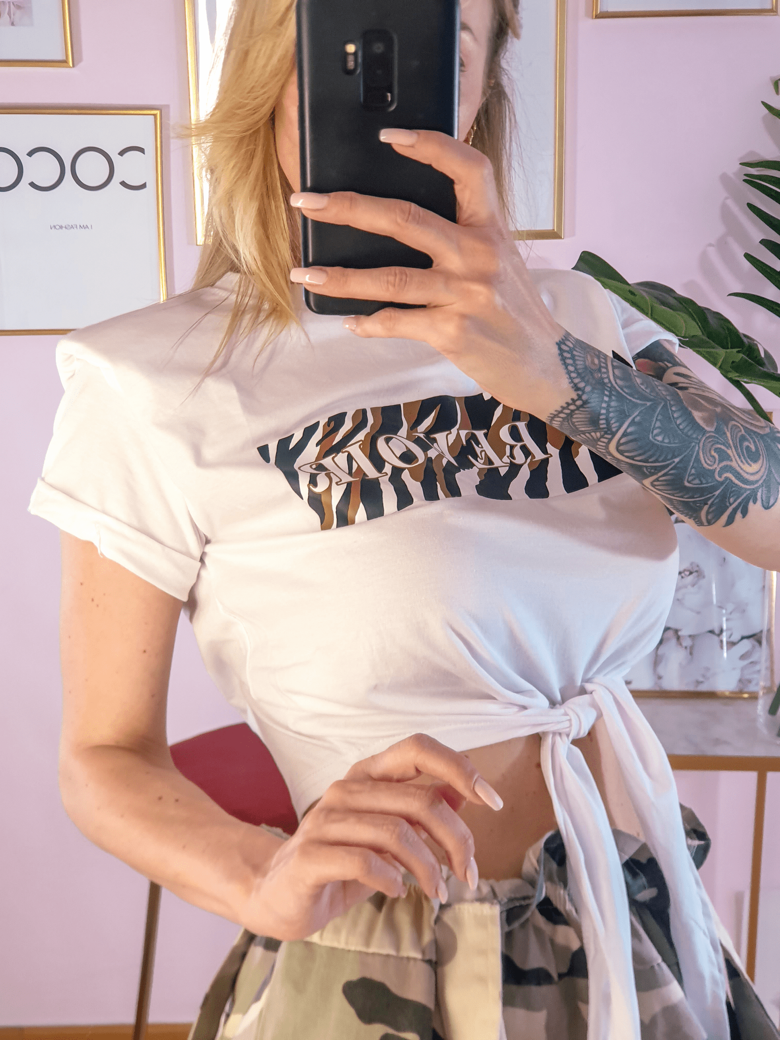 Maglia Foulard - maglietta donna - DivaModaMilano