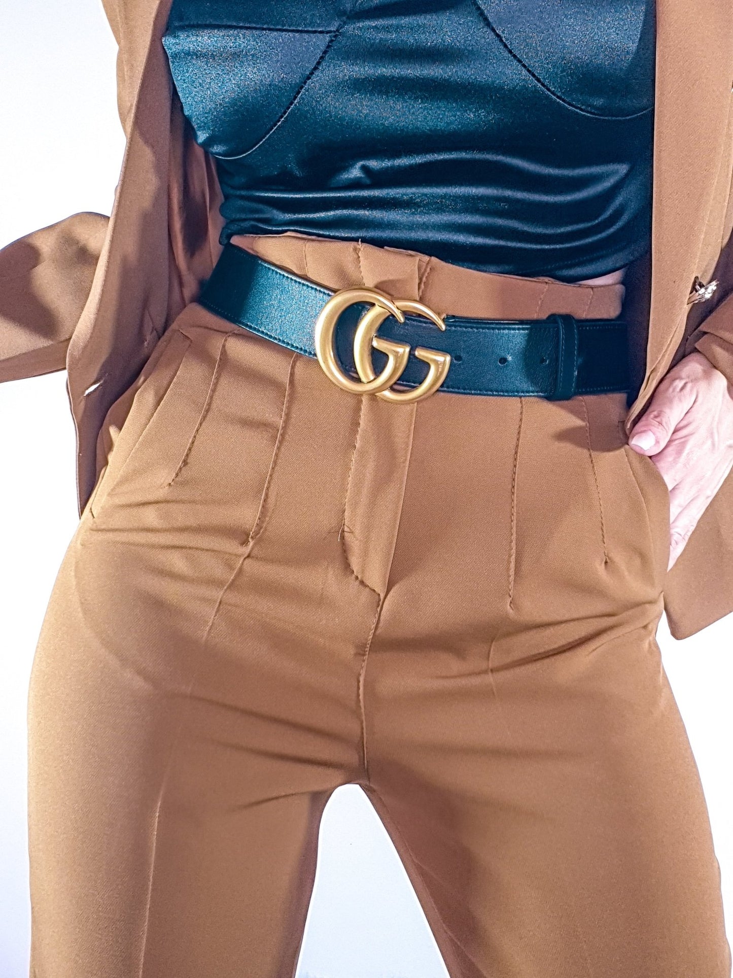 Pantalone Narciso Cammello - pantalone donna - DivaModaMilano