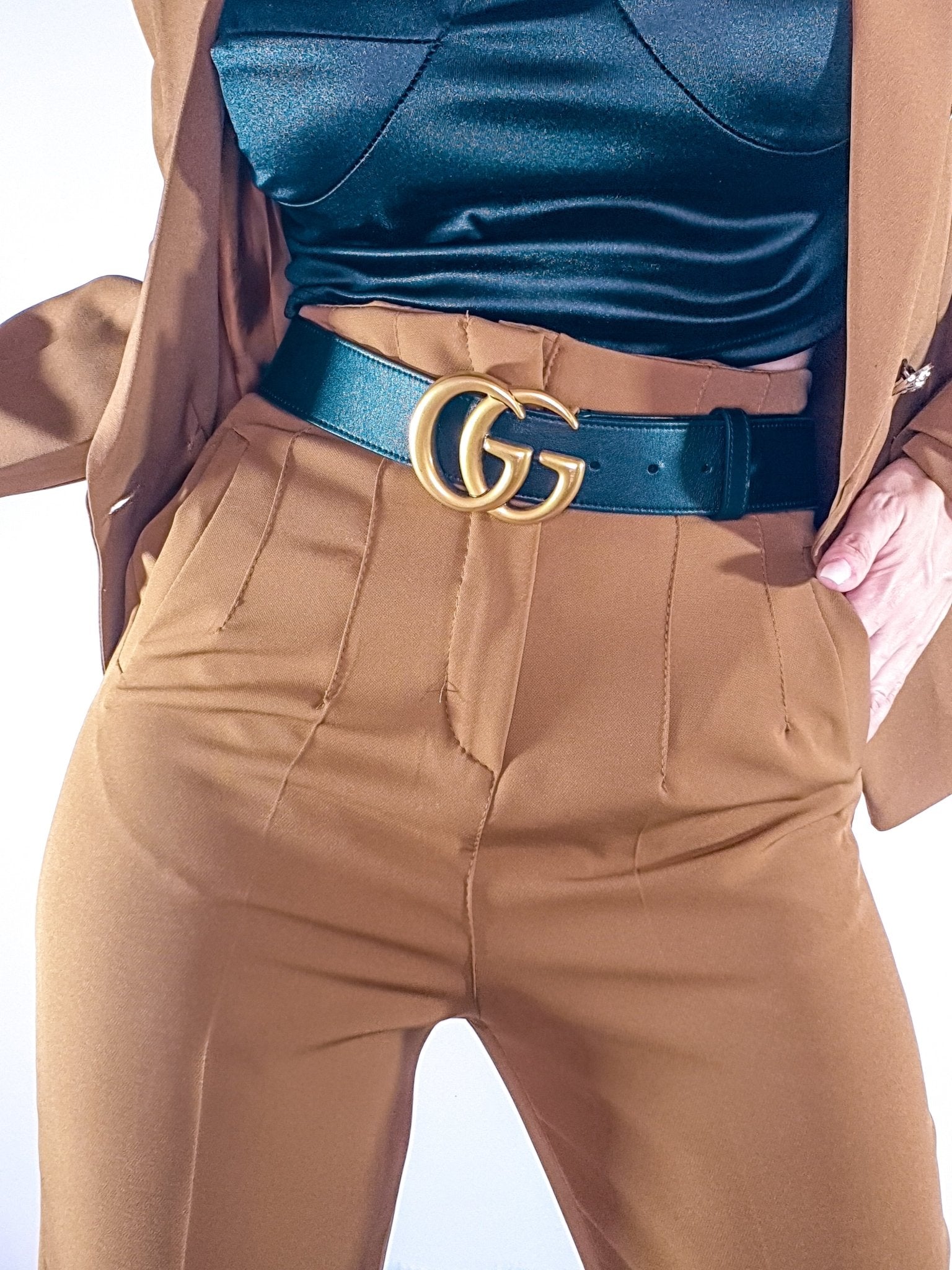 Pantalone Narciso Cammello - pantalone donna - DivaModaMilano